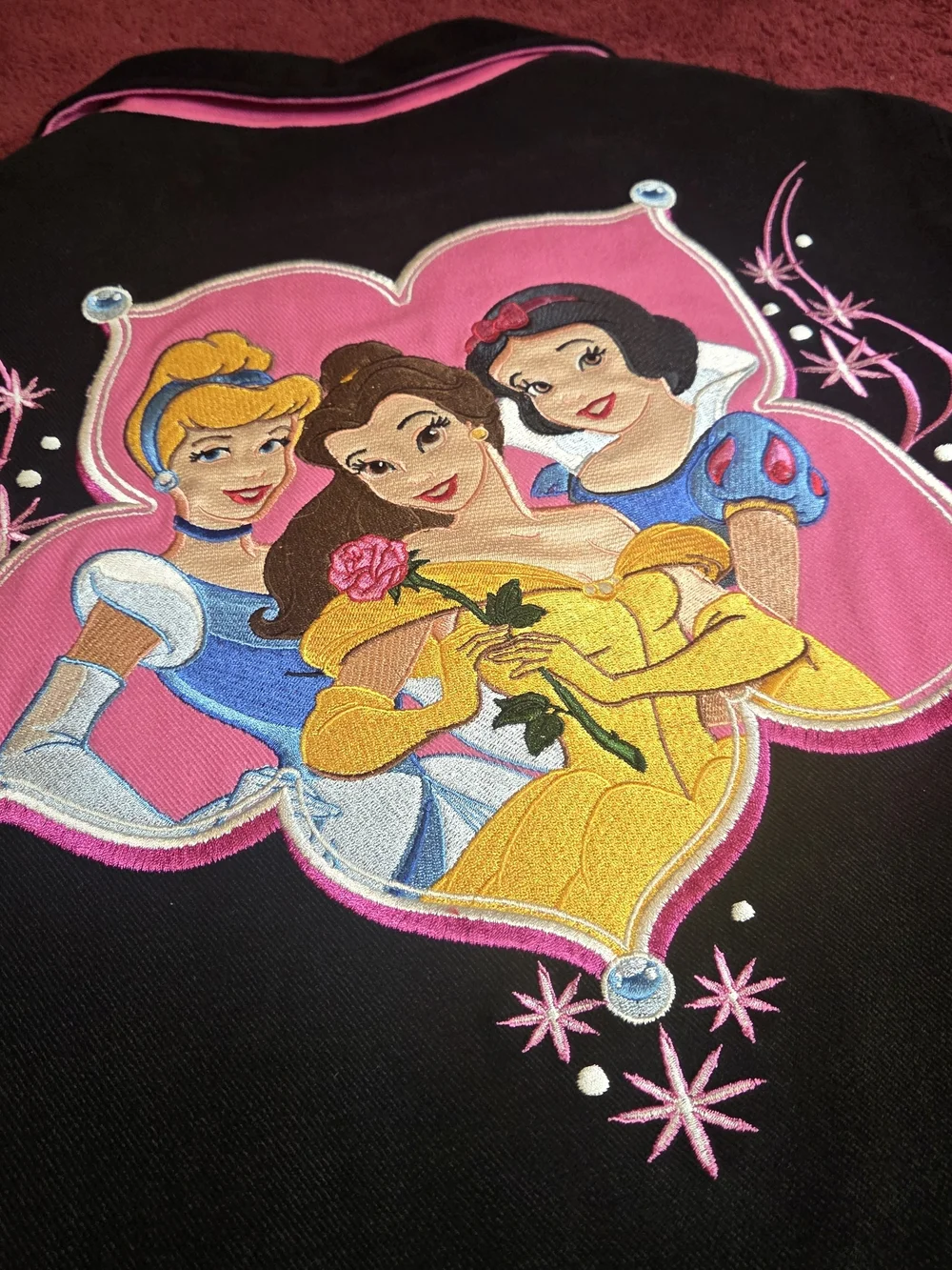 Daytona 500 Disney Princess Black Girls' Zip-Up Racing Jacket